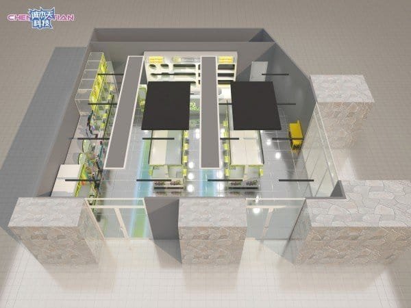 3D store layout design for claw machine shop 8