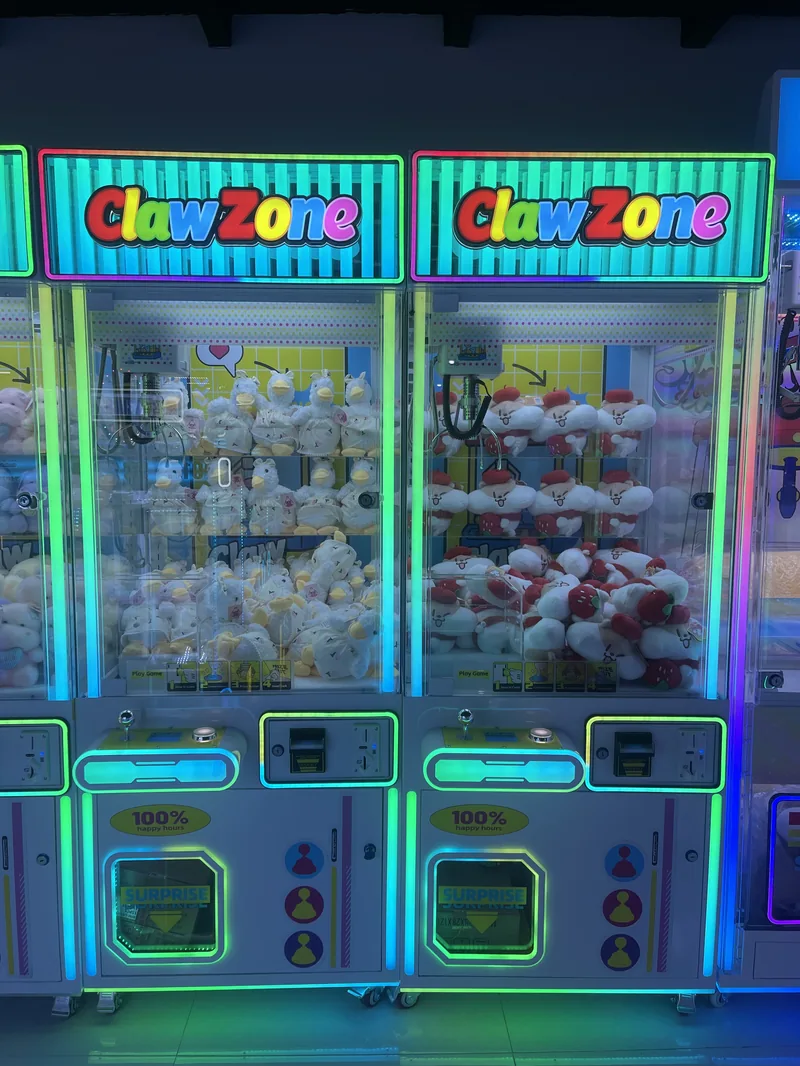 Claw Zone Gen 2 claw machine dual-unit side-by-side commercial setup