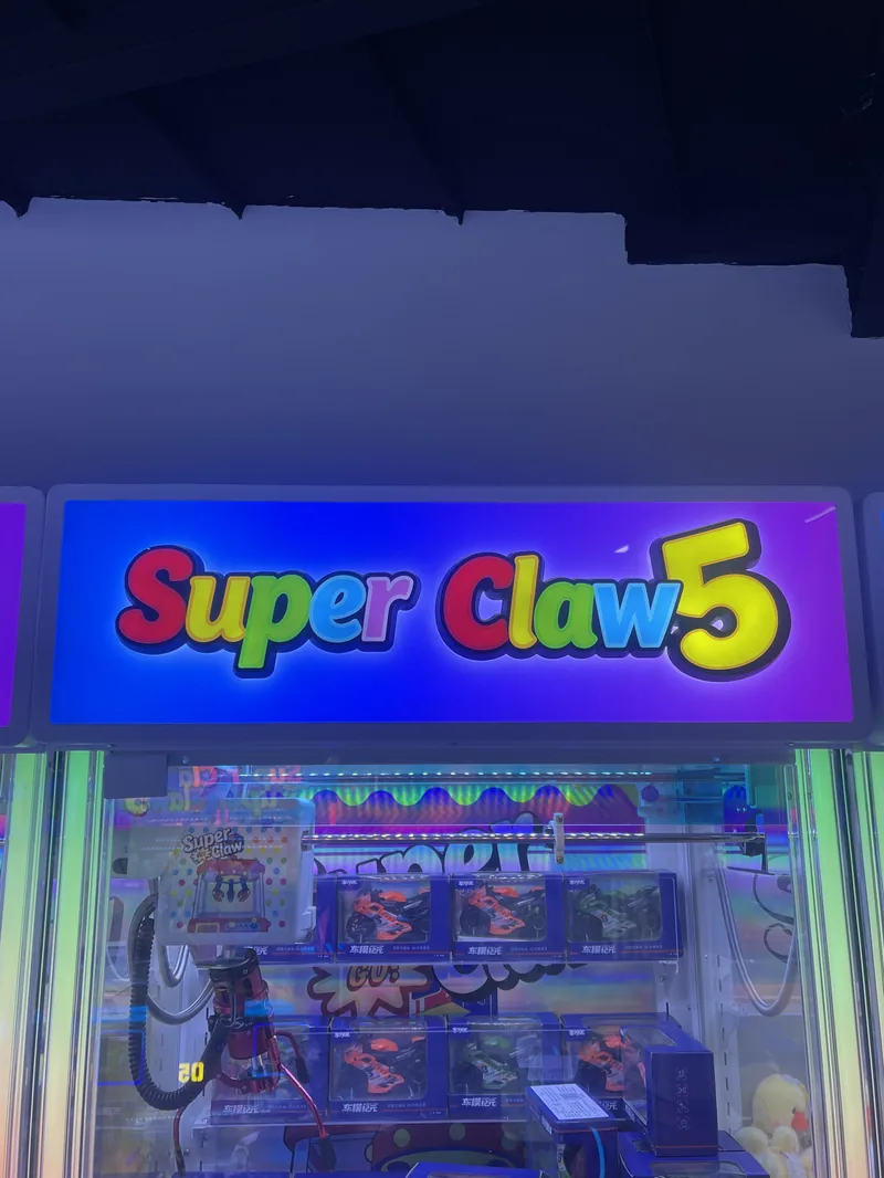 Super Claw Gen 5 top LED lightbox signage for arcade branding